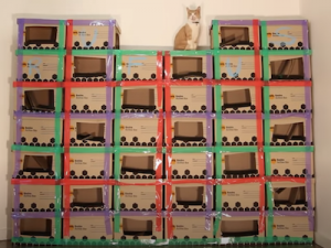 Fabriquer un château en carton pour son chat